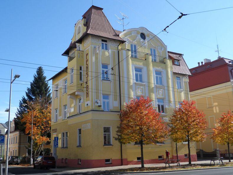 Původní fotografie Garni Pension Elektra v Mariánských Lázních